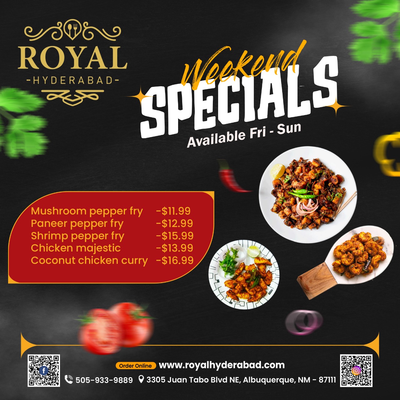 Weekend Specials